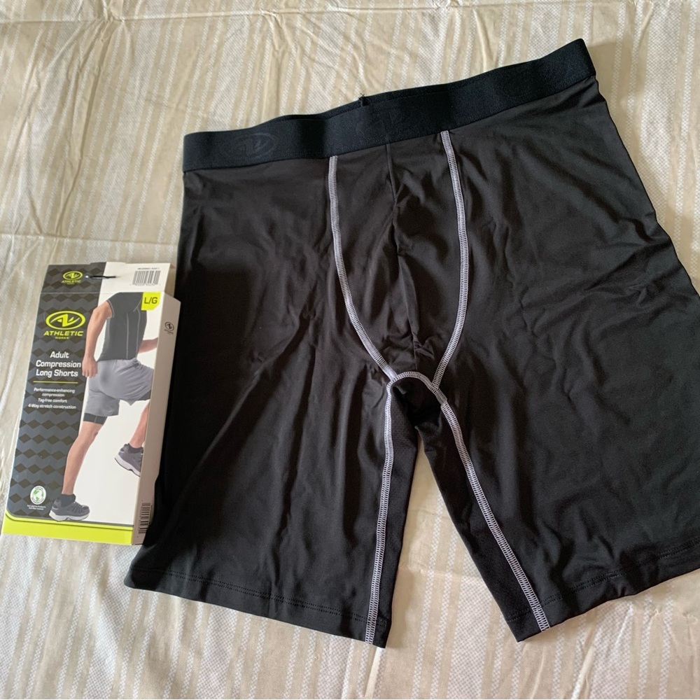 Avia Black Athletic Shorts Elastic Waistband Stretch Fit